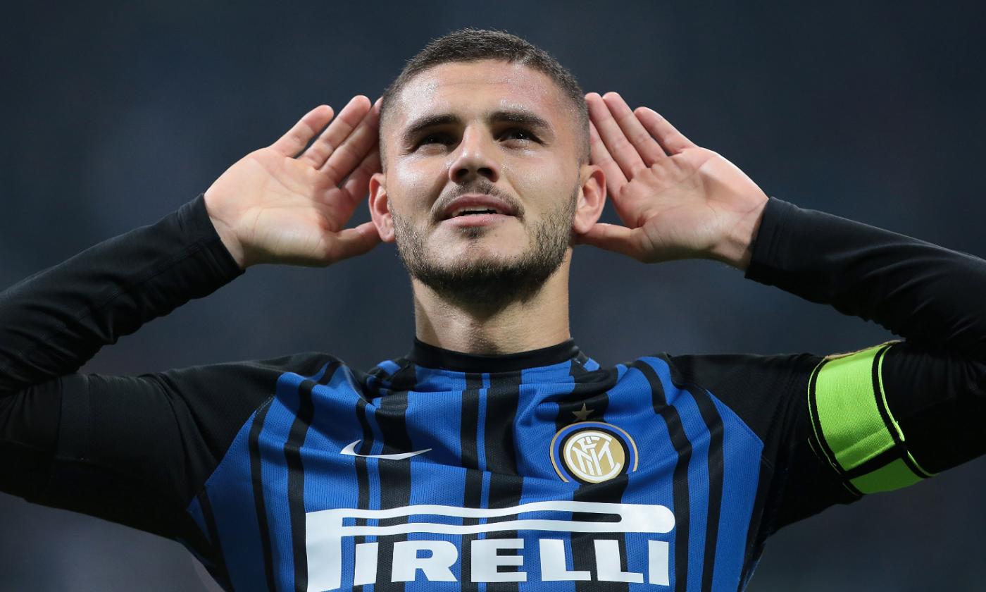 Inter: Icardi recuperato per l'Atalanta, atterra ad Appiano in elicottero VIDEO