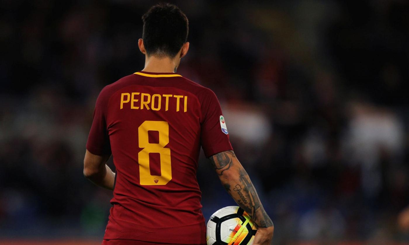 Roma, guaio muscolare per Perotti: a rischio contro l'Inter