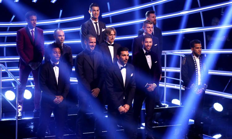 Premi Fifa: CR7 the best e Buffon n°1, Bonucci nella top 11 allenata da Zidane