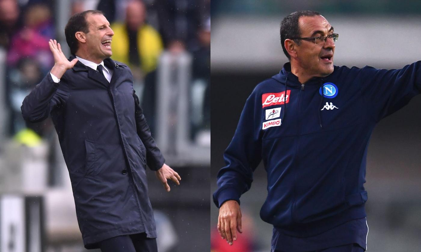 Juve, Allegri: "We deserved this result, we are now focused on Napoli". Sarri responds...