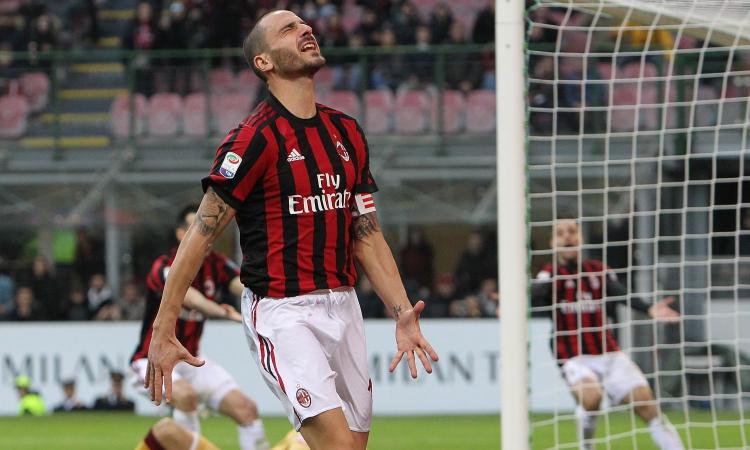 Bonucci vittima del suo personaggio, al Milan qualcuno l'ha scaricato