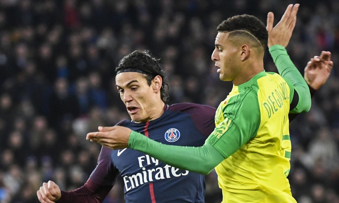 Ligue 1: Cavani apre e chiude il poker al Nantes di Ranieri con papera di Tatarusanu, PSG a +6 sul Monaco VIDEO