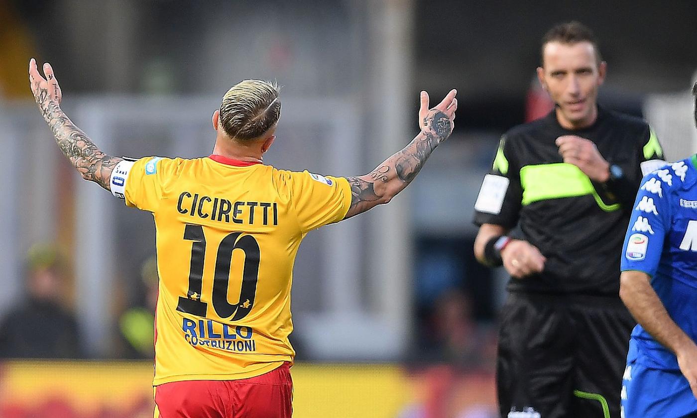 Convocati Benevento: out Iemmello e Ciciretti