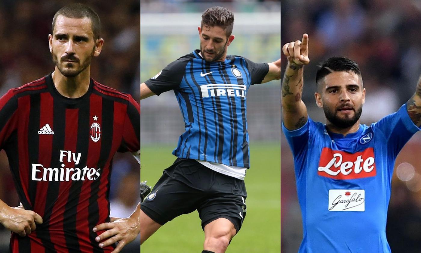 Da Bonucci a Gagliardini e Insigne: l'11 dei giocatori tifosi della Juventus