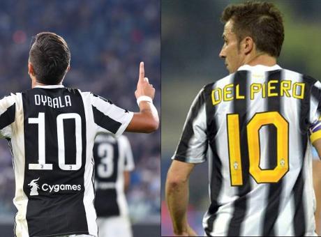 Juve: Dybala-Del Piero, domenica da 10