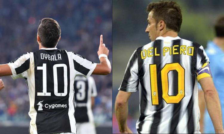 Juve: Dybala-Del Piero, domenica da 10