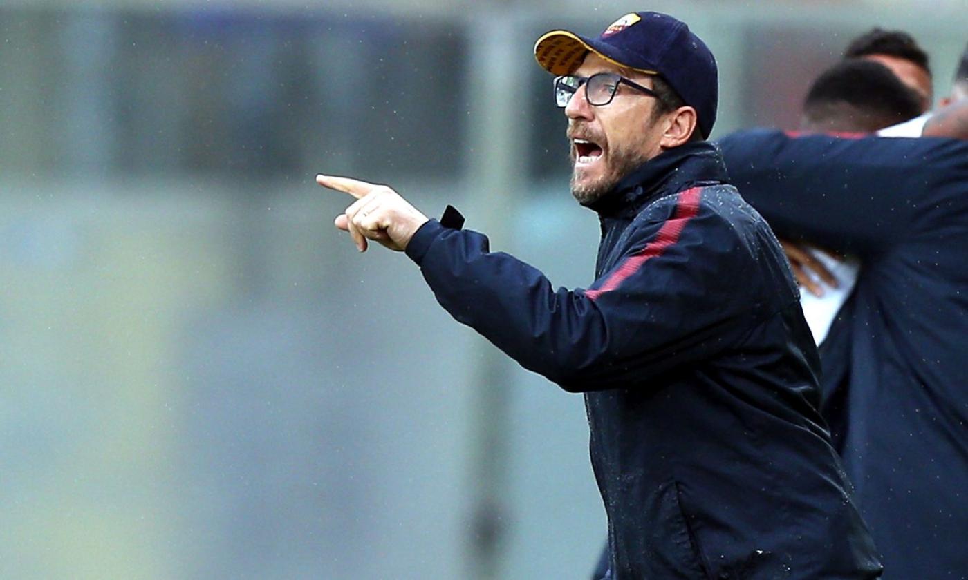 Roma, Di Francesco: 'Il derby mi fece tremare le gambe. Su Nainggolan decidiamo all'ultimo, Schick...'