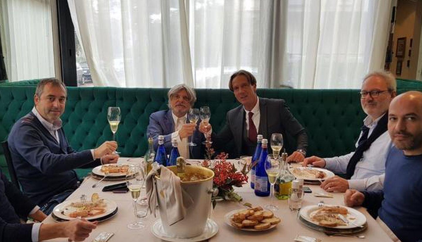 Sampdoria, un pranzo a base di pesce per festeggiare il derby