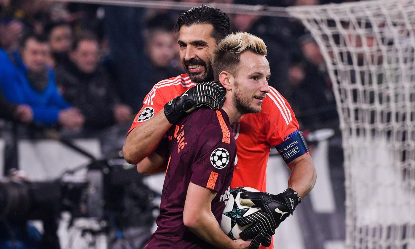 Rakitic abbraccia Buffon: 'Un orgoglio affrontarti' FOTO