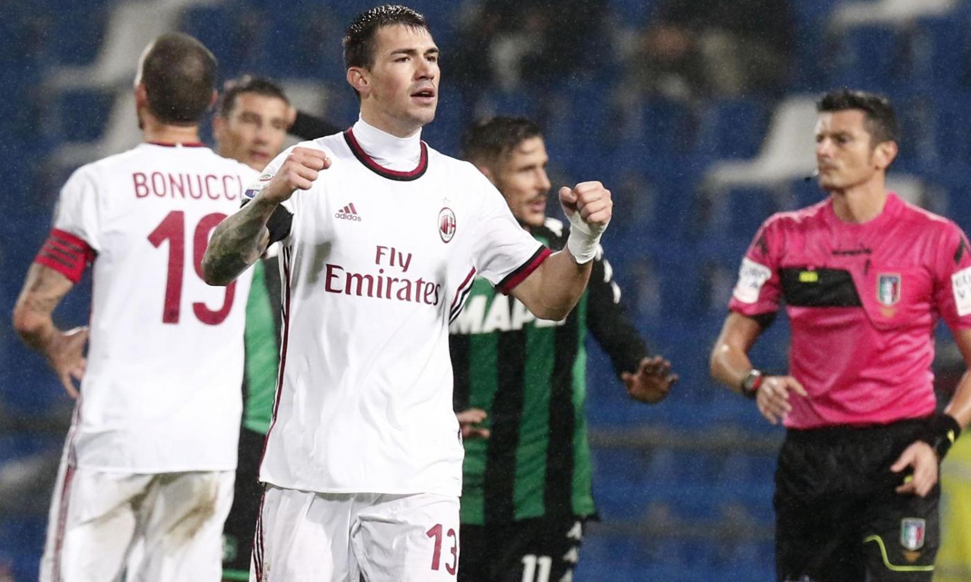 Romagnoli-Suso: 2-0 al Sassuolo, il Milan vince e salva Montella