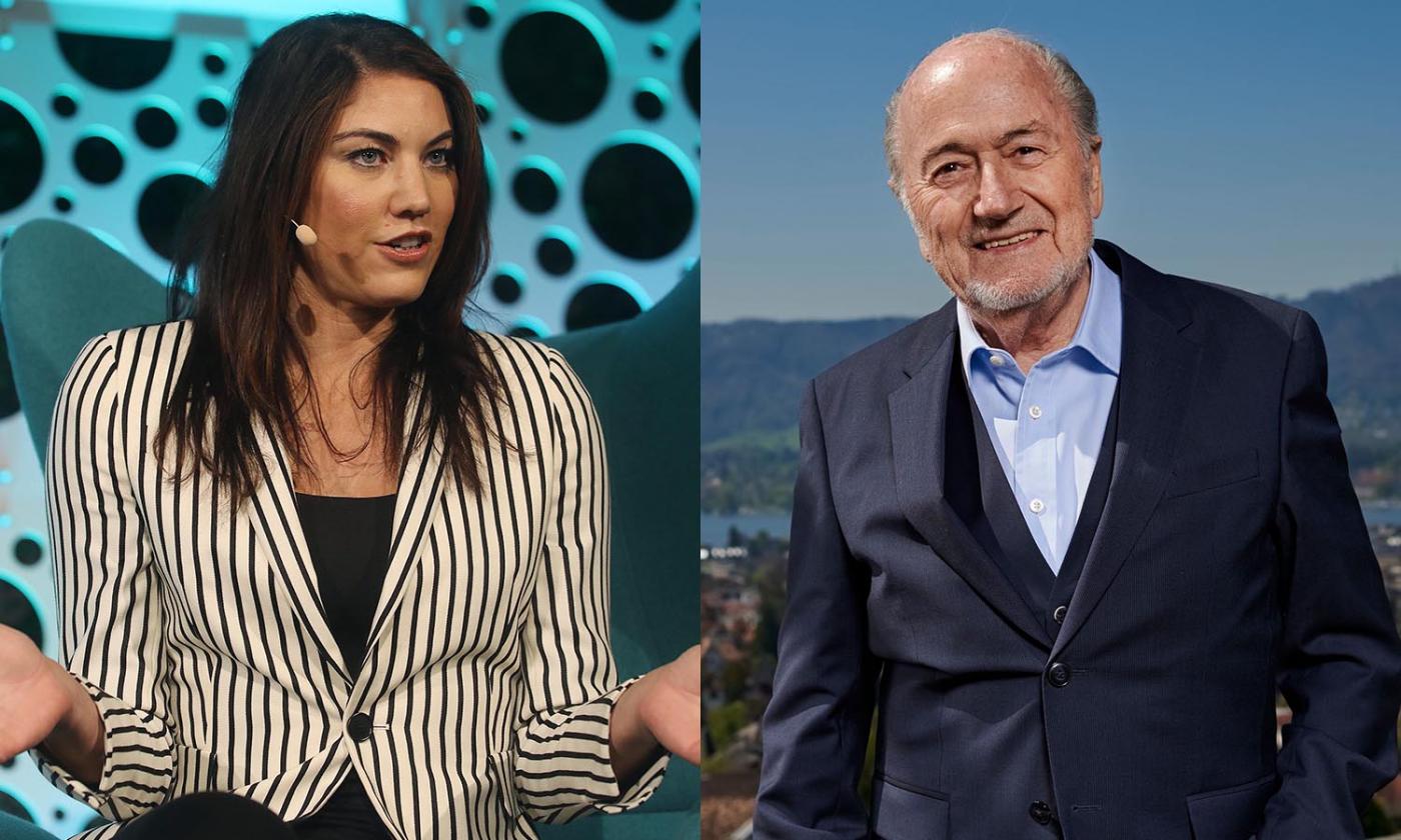 Hope Solo accusa Blatter di molestie: 'Mi ha palpato'. Lui: 'E' ridicolo' FOTO e VIDEO