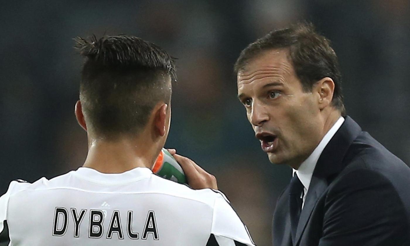 Juve, linea dura di Allegri con Dybala