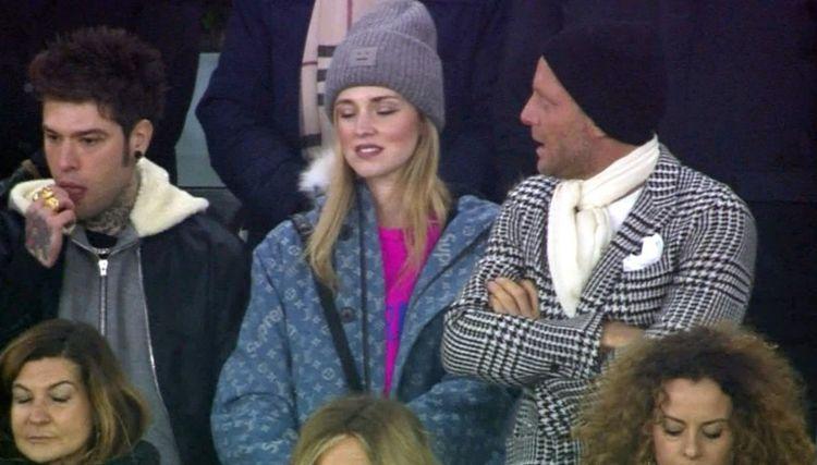 Fedez, Chiara Ferragni e Lapo Elkann allo Stadium: loro non fanno 0-0