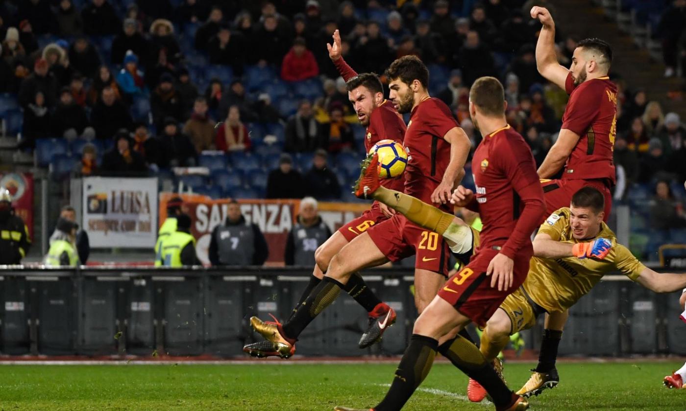 Roma col fiatone: col Cagliari decidono Fazio e il Var, la vetta è a 4 punti VIDEO