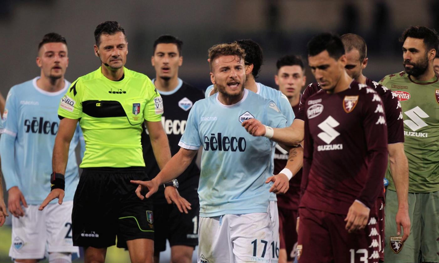 Tare: 'Burdisso ha detto all'arbitro che Immobile non l'ha colpito'. Inzaghi: 'Ora la prova tv per scagionarlo' VIDEO