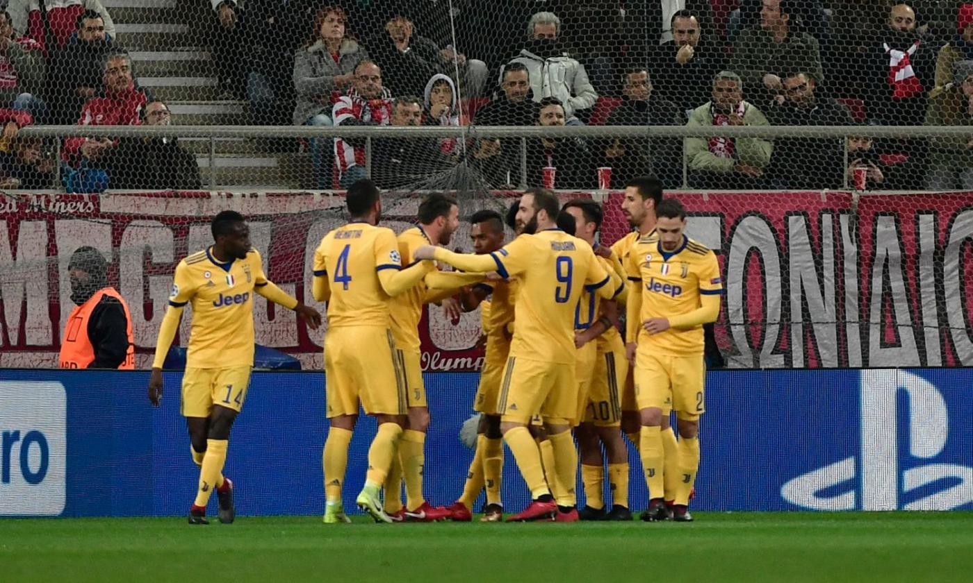 Juve brutta e agli ottavi da seconda: 2-0 ad Atene, Cuadrado-Bernardeschi