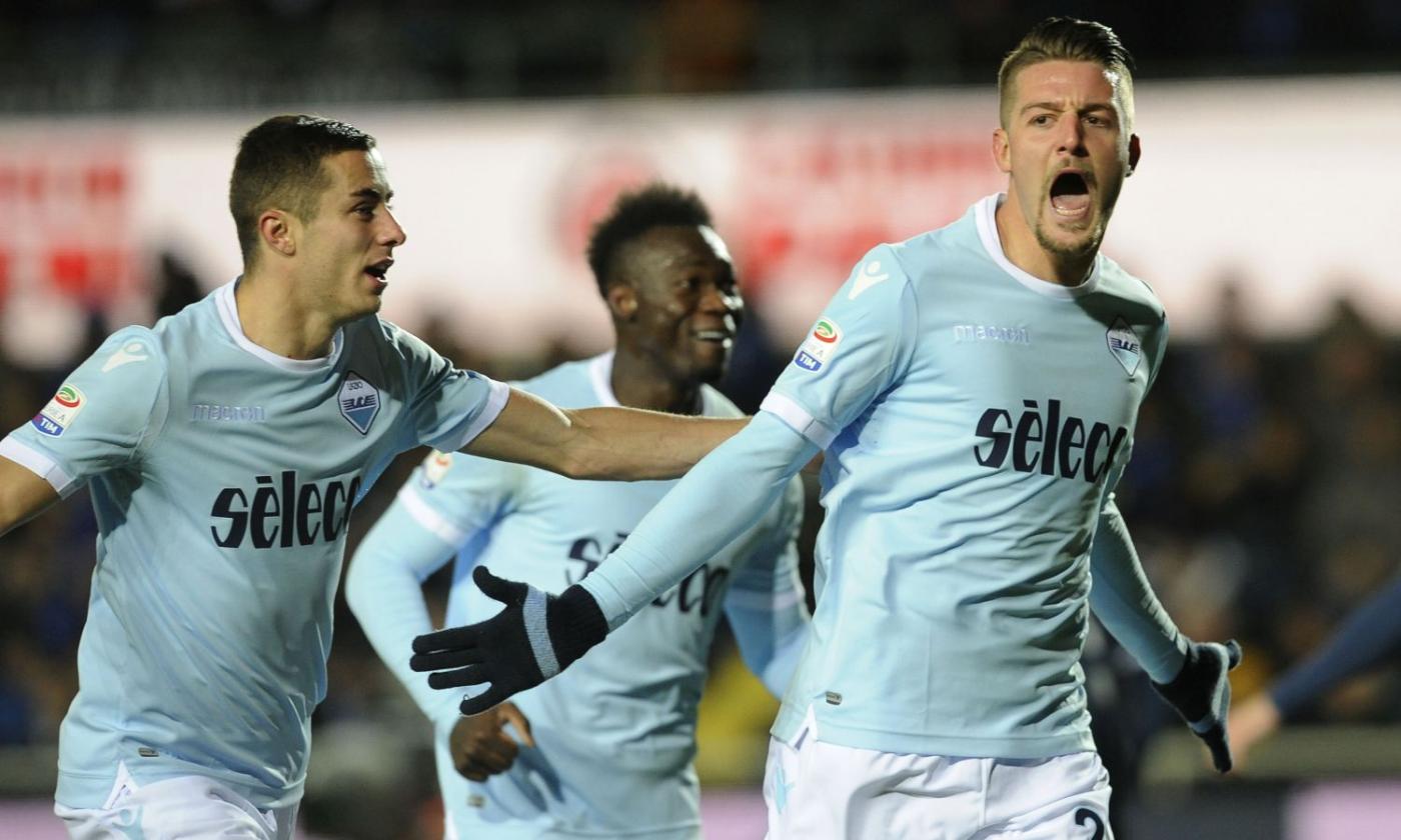 La Lazio rimonta l'Atalanta: finisce 3-3, show di Ilicic e Milinkovic VIDEO