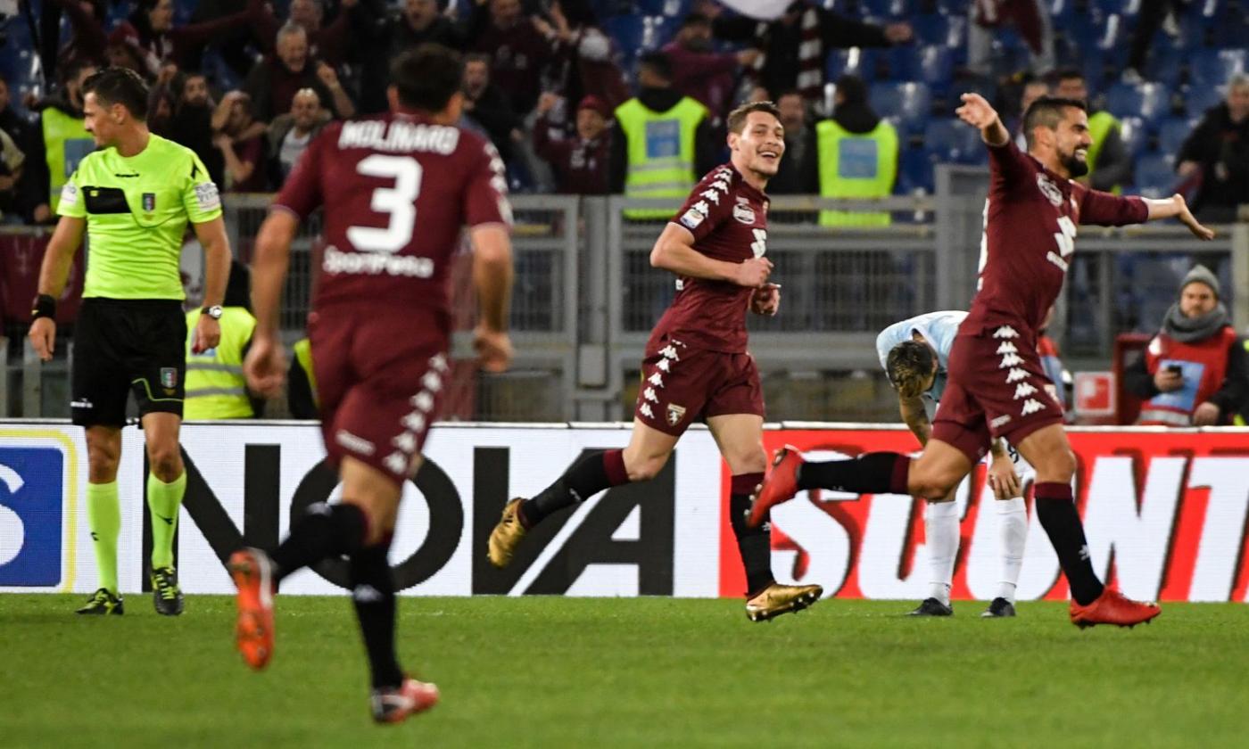 Lazio-Torino 1-3: il tabellino VIDEO