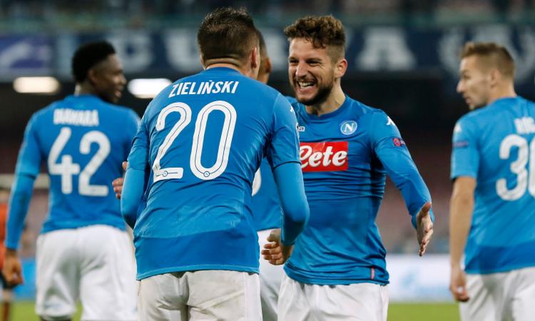 Napoli, con il Wolfsburg test per Zielinski e Mertens