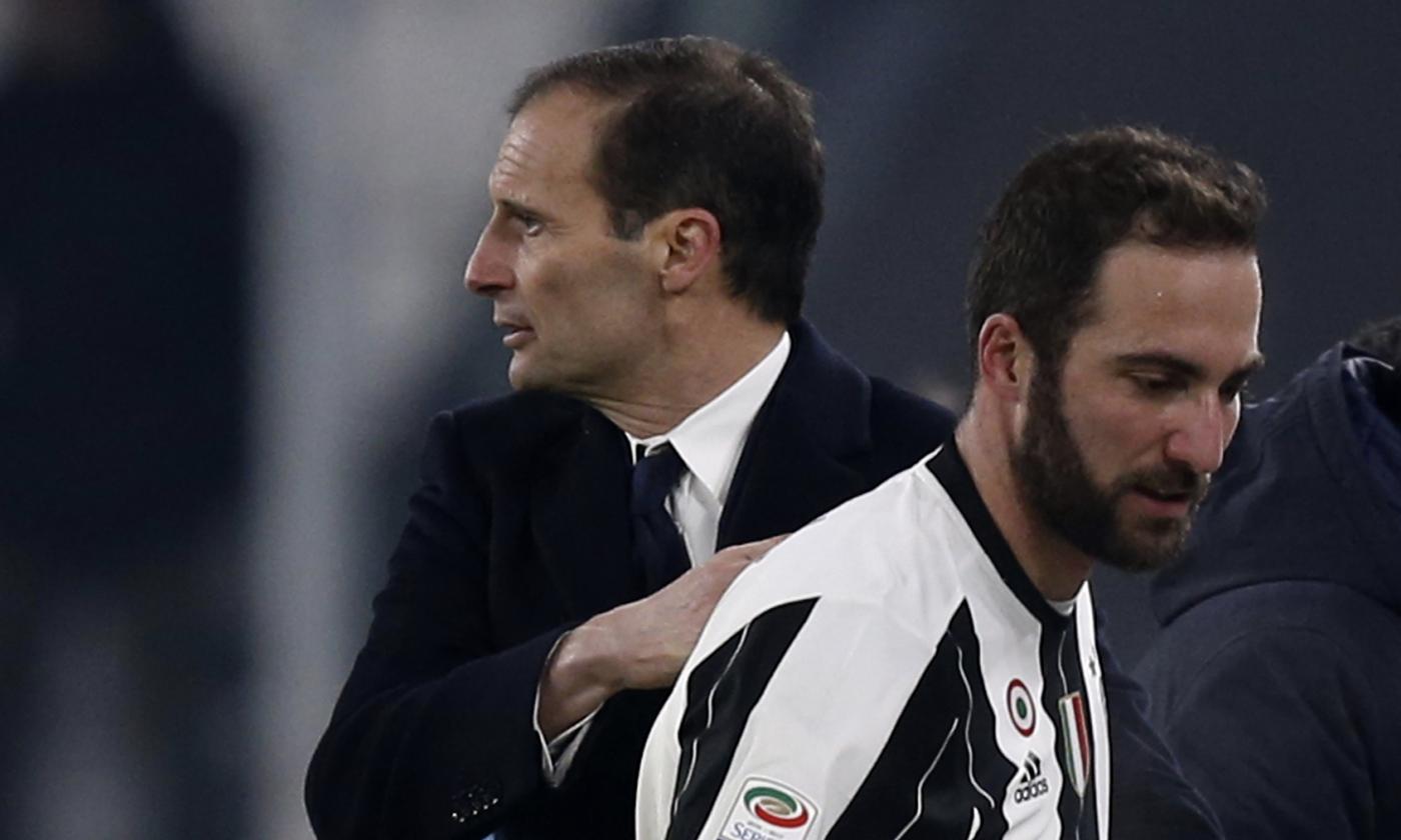 Juve, Allegri: "Gonzalo Higuain is one of the best players in the world"