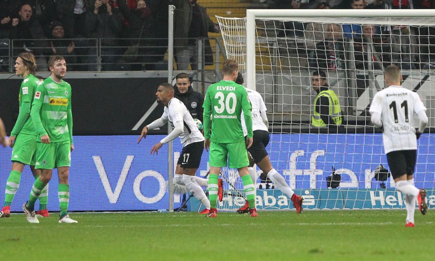 Bundesliga: segna Boateng, l'Eintracht Francoforte batte il Gladbach ed è secondo