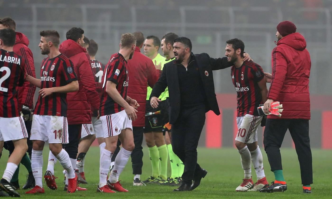 Milan, Calhanoglu trasforma i fischi in applausi: è la prima vittoria di Gattuso