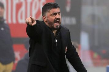 gattuso, milan, indica, urla, 2017/18