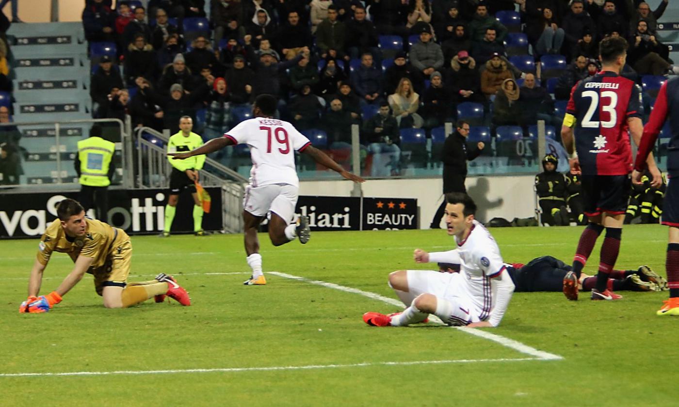 Cagliari-Milan 1-2: il tabellino VIDEO