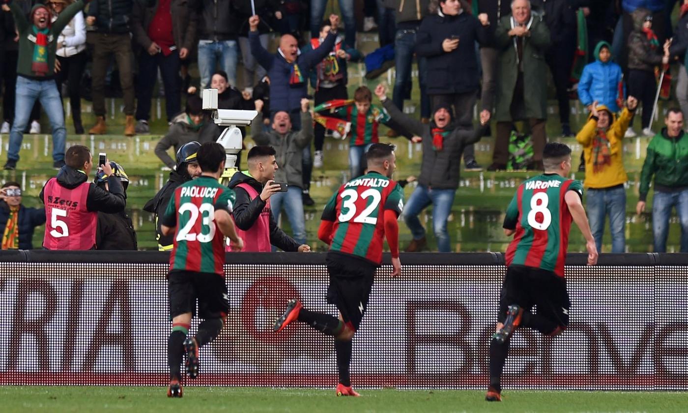 Montalto regala il pareggio alla Ternana: con la Salernitana è 2-2 VIDOE