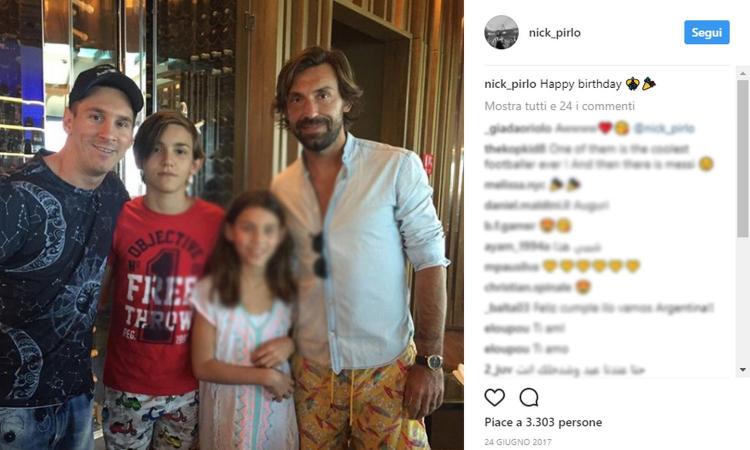 Ecco Nicolò Pirlo: il figlio di Andrea che farà il provino con l'Under 16 della Juve