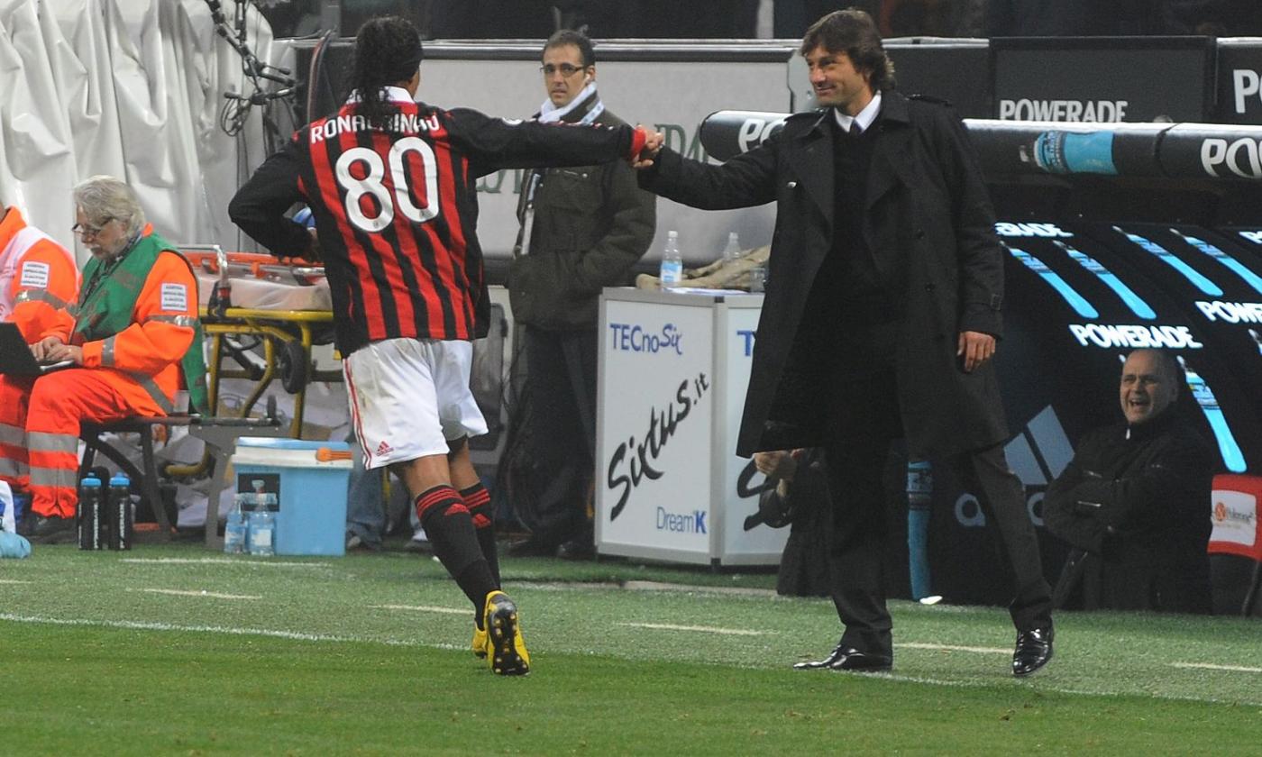 Leonardo, Borriello, Pirlo, Seedorf, Beckham, Pato: il Milan del '4-2-fantasia' saluta Ronaldinho FOTO