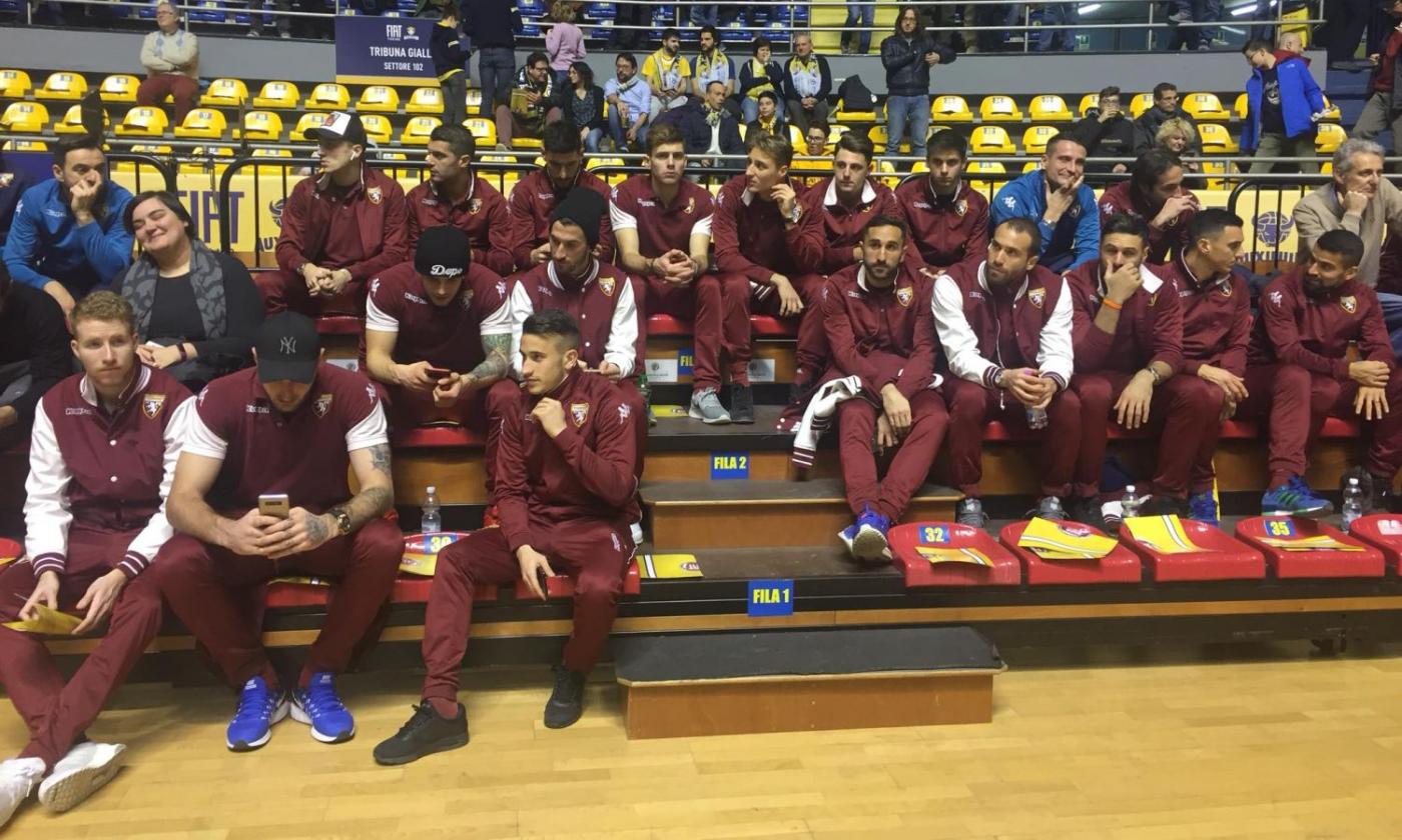 Torino, vigilia di derby particolare: tutta la squadra a vedere il basket