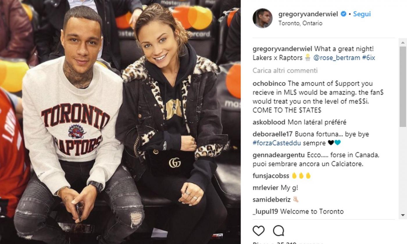 Cagliari: van der Wiel posta una foto dal Canada, è a un passo da Toronto