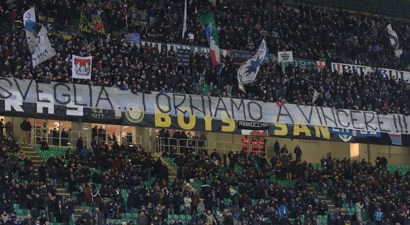 Inter, la Curva Nord: 'Sveglia, torniamo a vincere!'