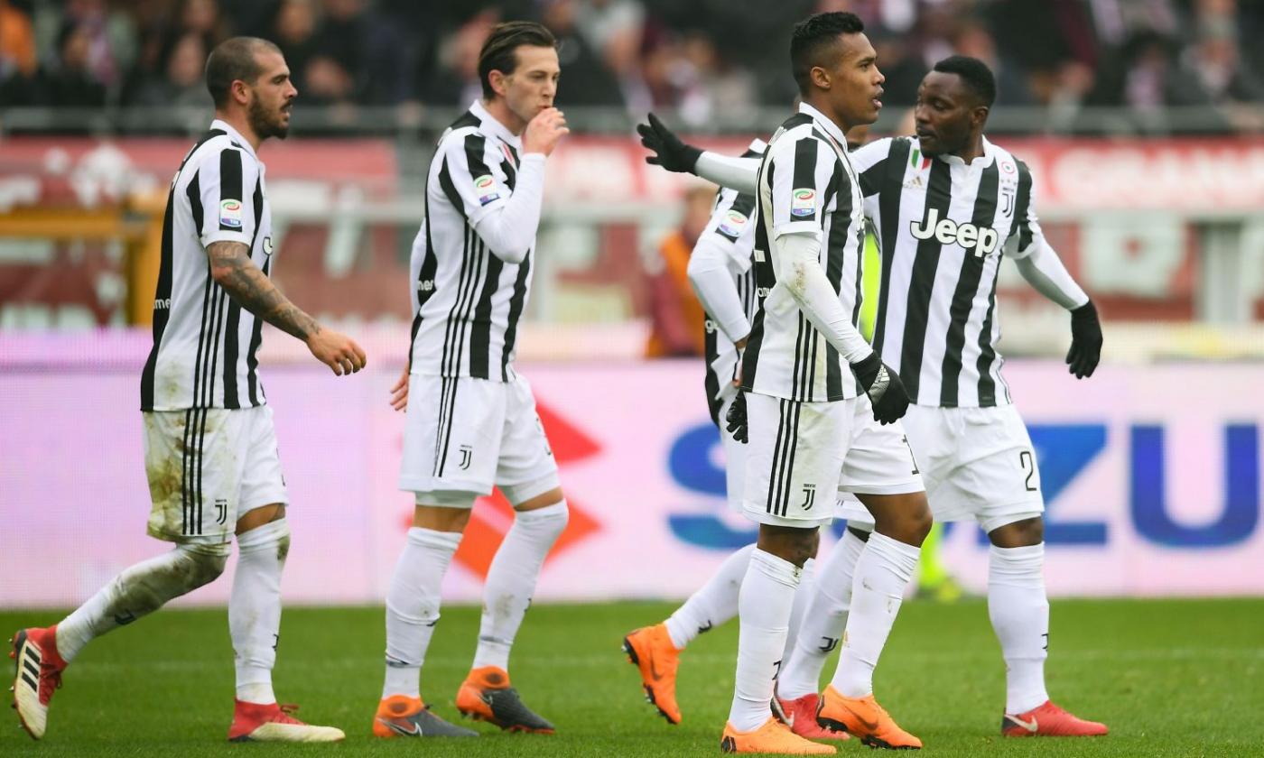 Il derby è della Juve: 1-0 in casa del Torino, decide Alex Sandro 