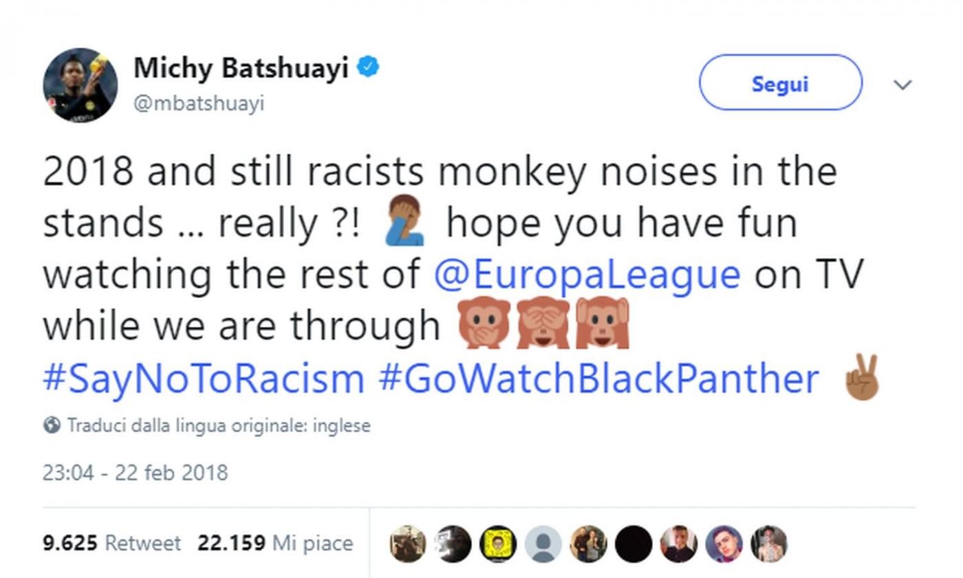 Tifosi Atalanta, buuu razzisti a Batshuayi: 'Divertitevi a guardare il resto dell'Europa League in tv'