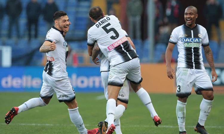 Udinese, UFFICIALE: lesione per Danilo, i tempi di recupero