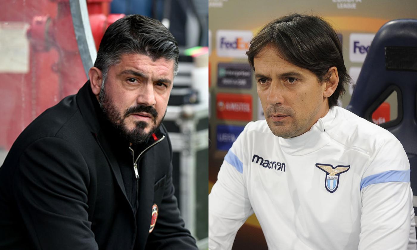 Milan-Lazio, Gattuso sfida il suo successore? Inzaghi il preferito di Leonardo