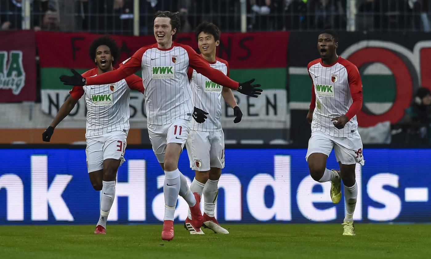 Bundesliga: l'Augsburg asfalta l'Eintracht. Amburgo-Hannover 1-1