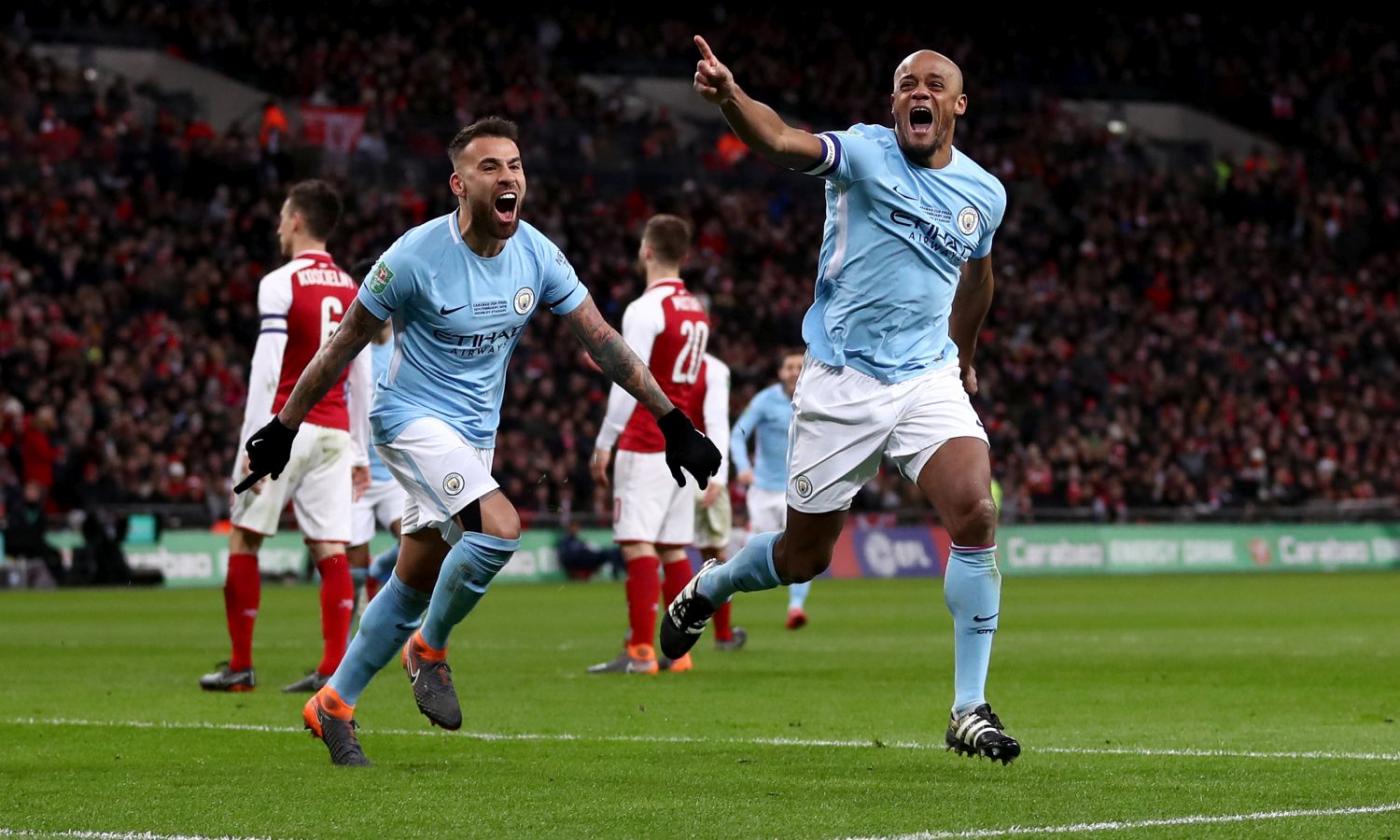 Il Manchester City batte 3-0 l'Arsenal e conquista la Coppa di Lega