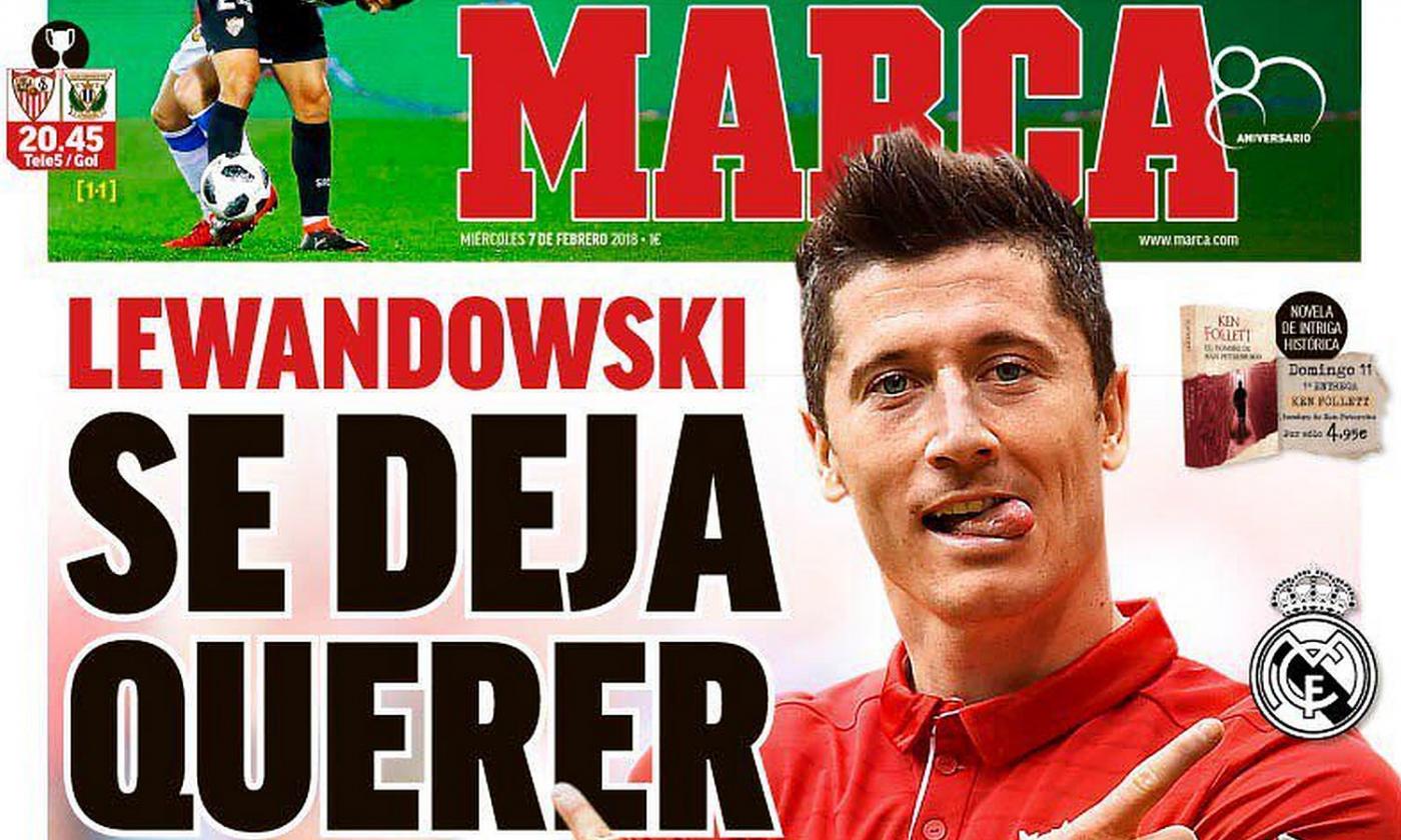 Real Madrid: si è offerto Lewandowski, vuole l'addio al Bayern e sfida Icardi