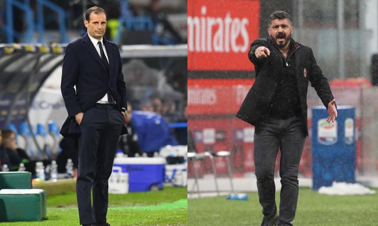 Supercoppa, Juventus-Milan: plebiscito bianconero, il 93% punta su Allegri. Gattuso a 6.50