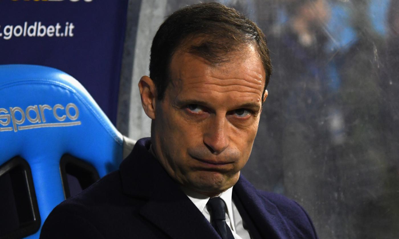 Juve, il pari è una piccola catastrofe: Allegri è preoccupato e ha ragione