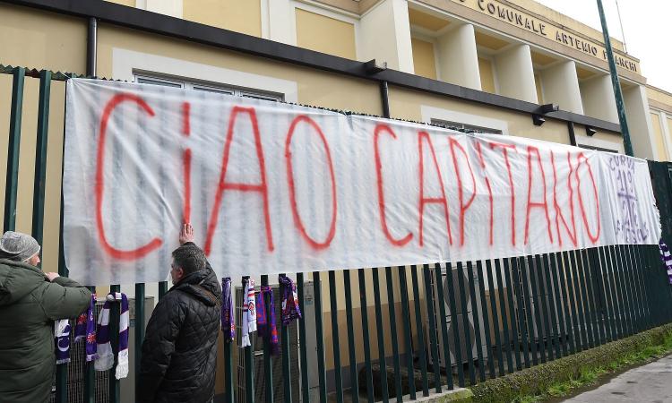 Astori, oggi lutto cittadino a Firenze: un minuto di silenzio e saracinesche abbassate
