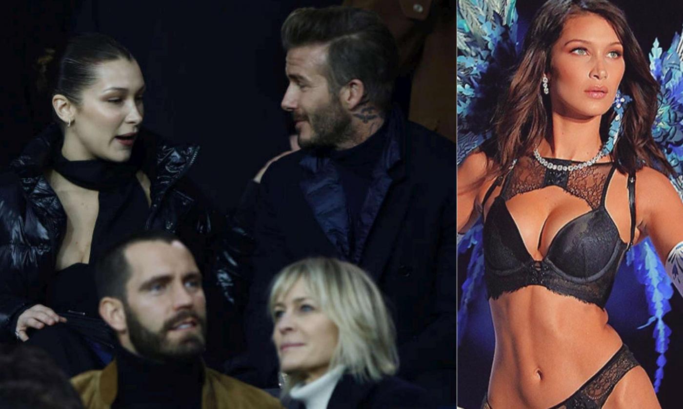 Beckham allo stadio con la bella Bella. Un angelo a Parigi per PSG-Real FOTO