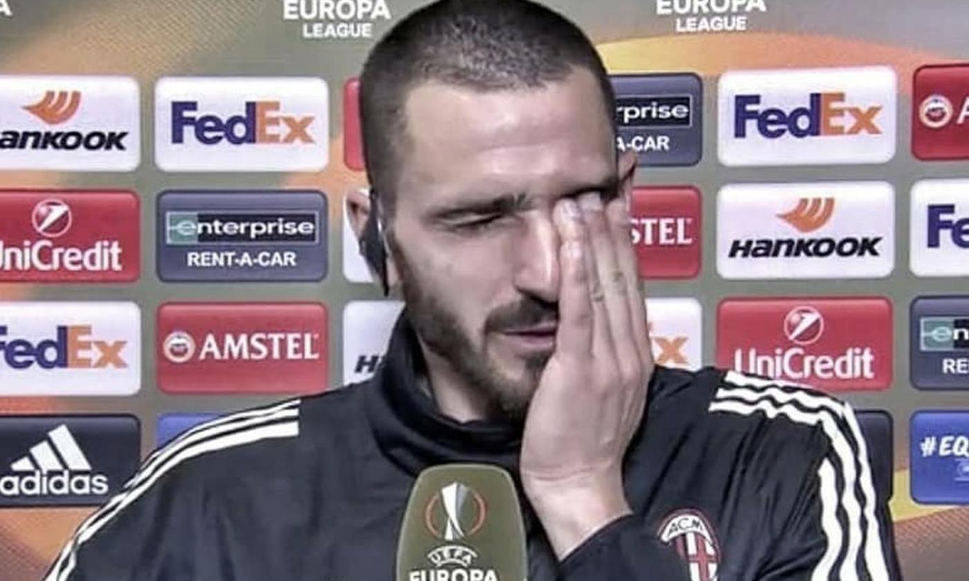 Milan, Bonucci: 'Non siamo pronti di testa per certe partite. Avevamo paura'. Poi si commuove per Astori