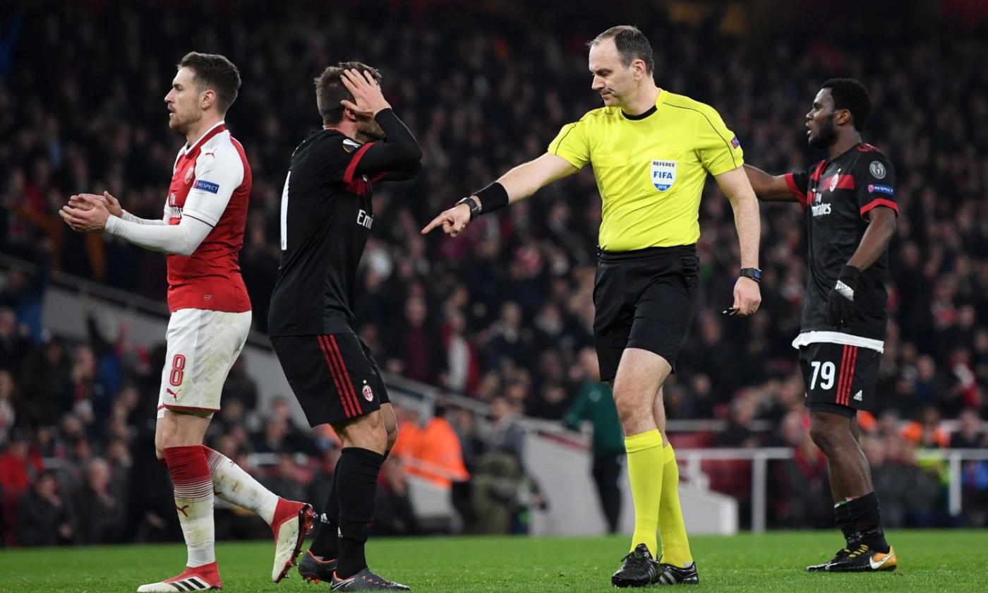 AC Milan star calls referee 'MoTM' against Arsenal 