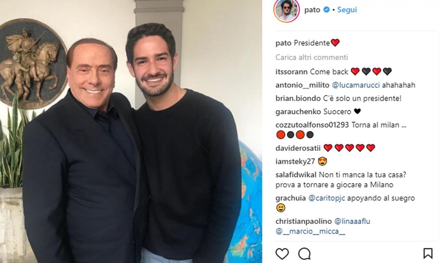 Amarcord Pato: le FOTO con Berlusconi e Galliani