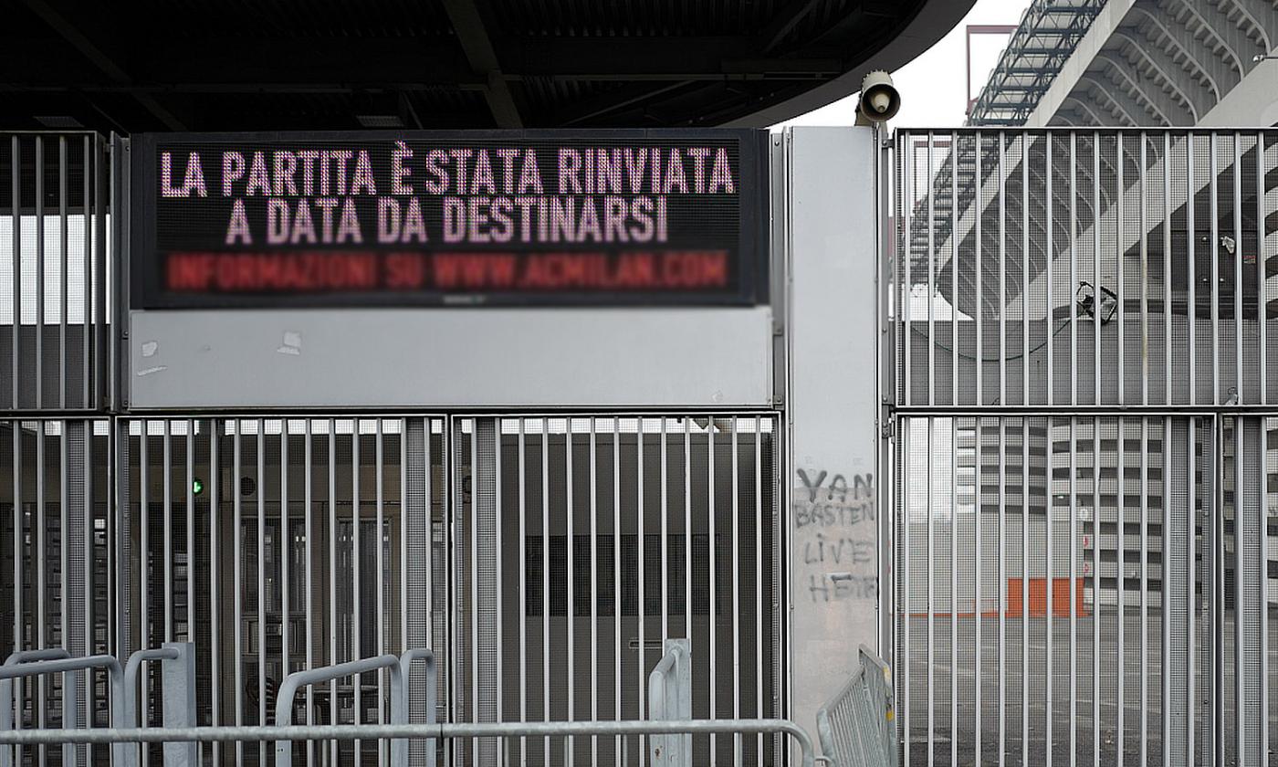 Non solo il derby di Milano. Ecco le possibili date per il recupero delle altre 6 gare della 27esima giornata