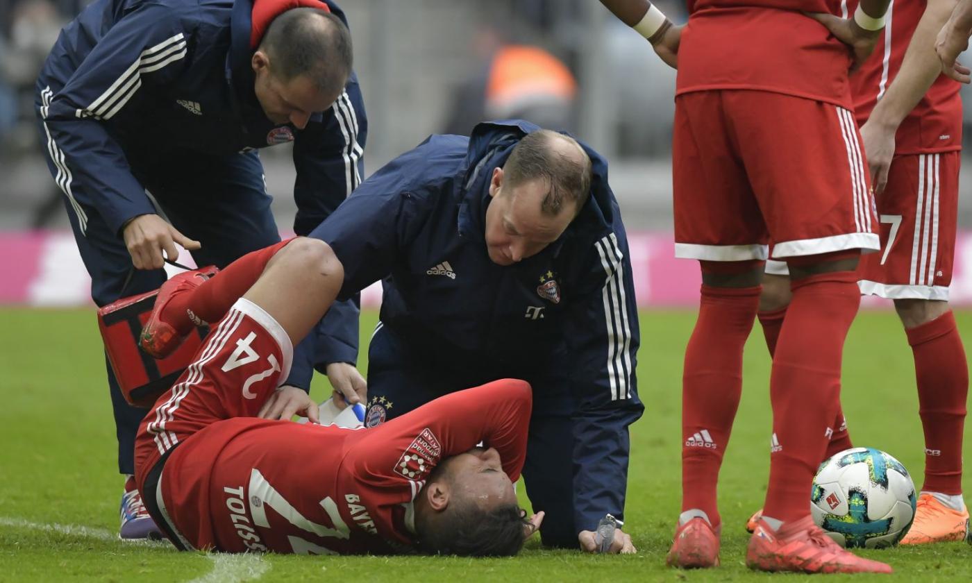 Bayern Monaco, paura per Tolisso: si accascia a terra durante l'allenamento